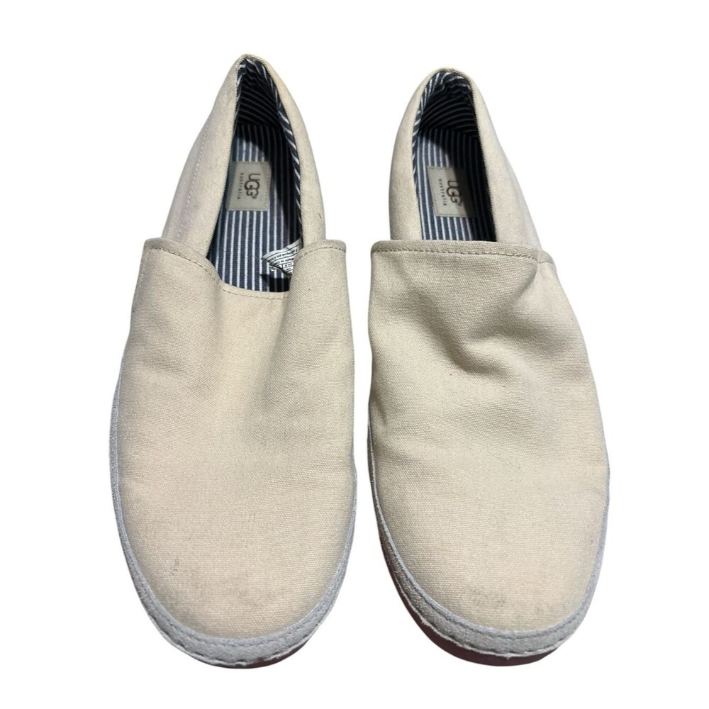 UGG Australia  Men's Size 15 beige Canvas Slip On Shoes Style #1004393